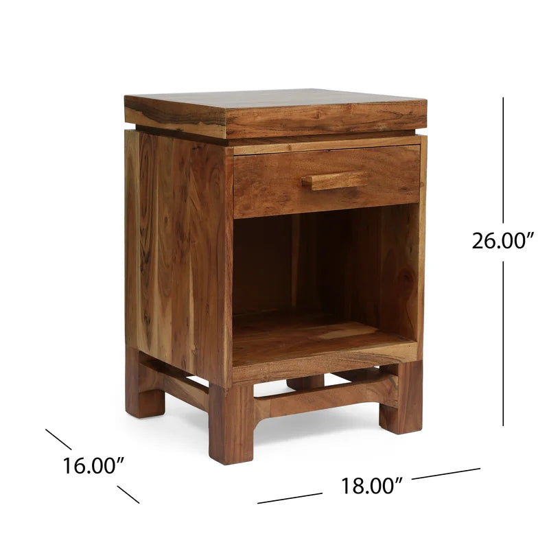 Eden Drawer Nightstand (Set of 2)