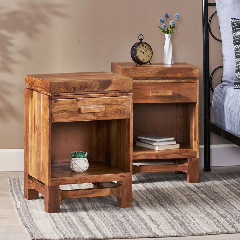 Eden Drawer Nightstand (Set of 2)