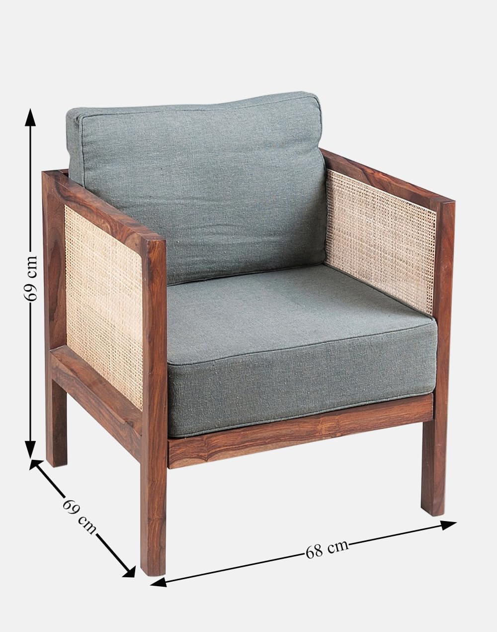 Rattan Mia Single Seater Sofa