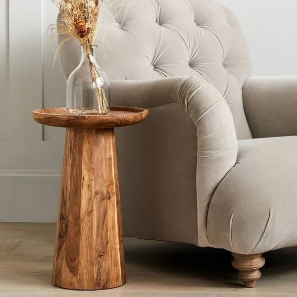 Tray Top Wooden Side Table