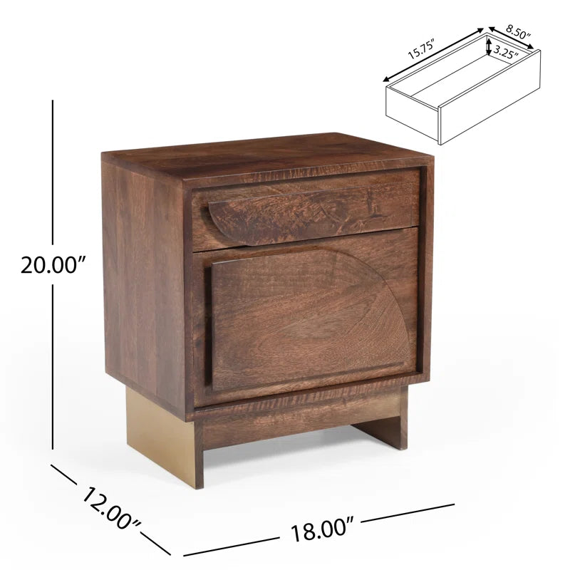 Thatch Contemporary Nightstand