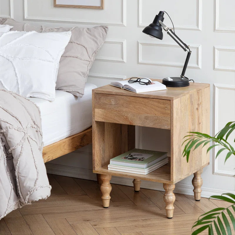 Dura Mango Wood Bedside Table
