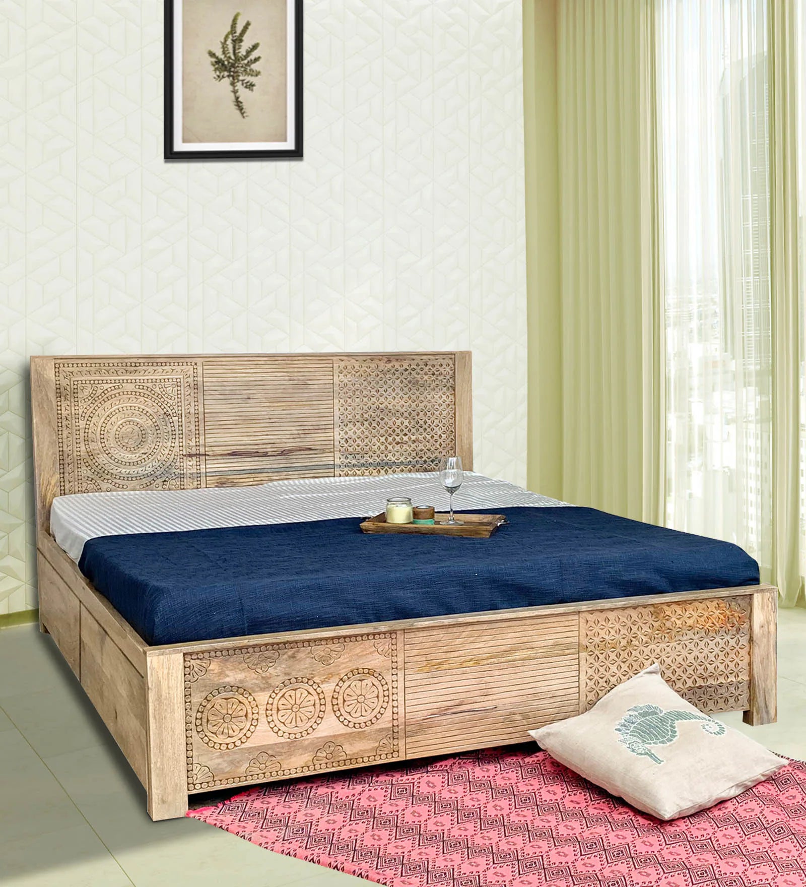 Loom Queen Size Bed With Drawer Storage