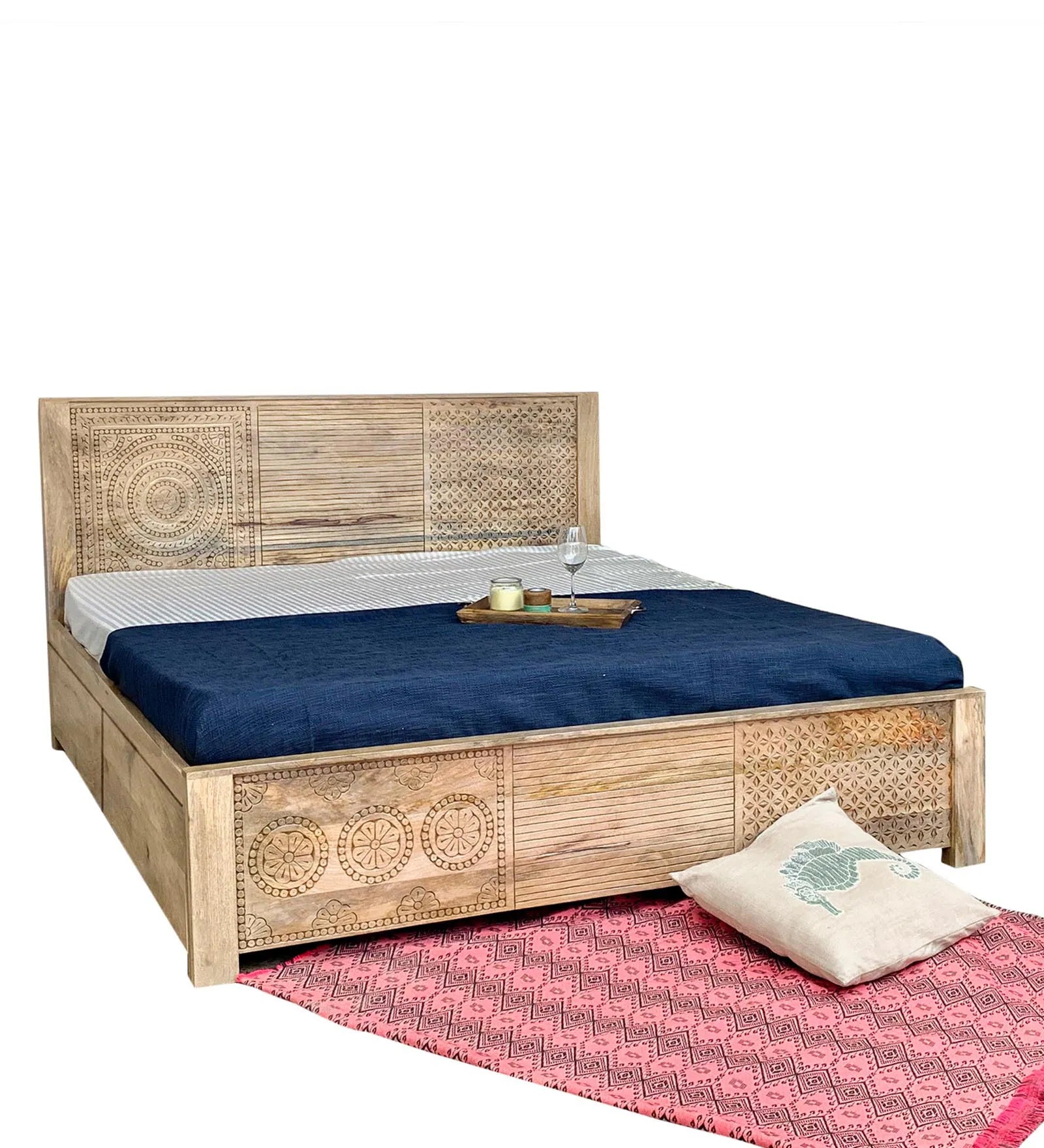 Loom Queen Size Bed With Drawer Storage