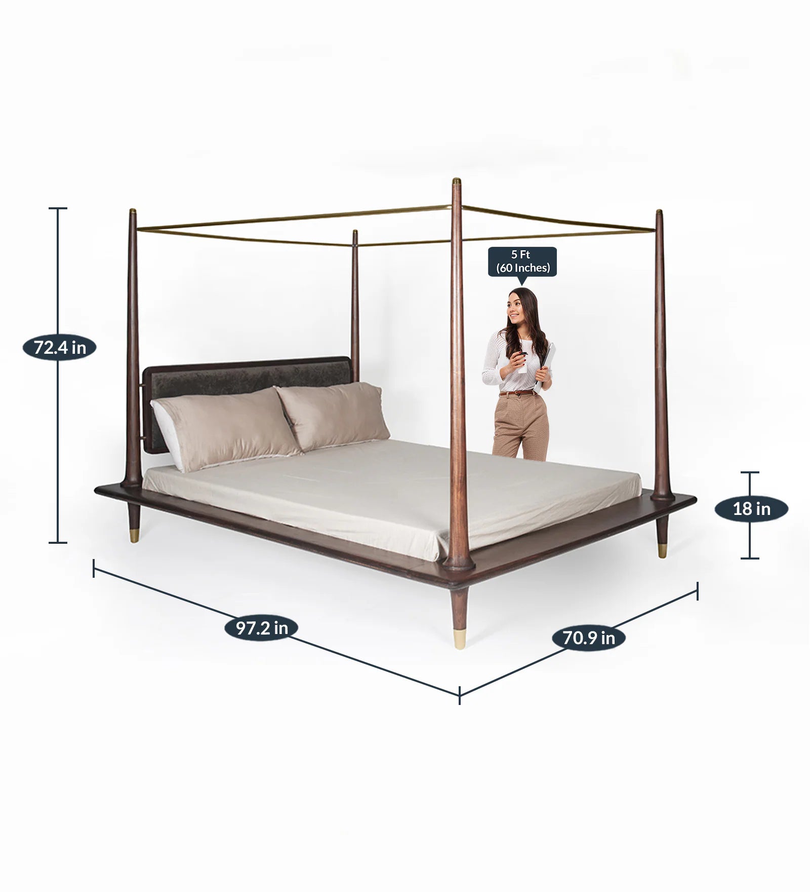 Trace Poster Queen Bed
