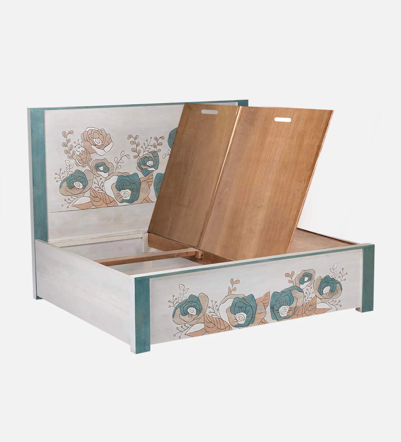 Brim Queen Size Bed With Box Storage