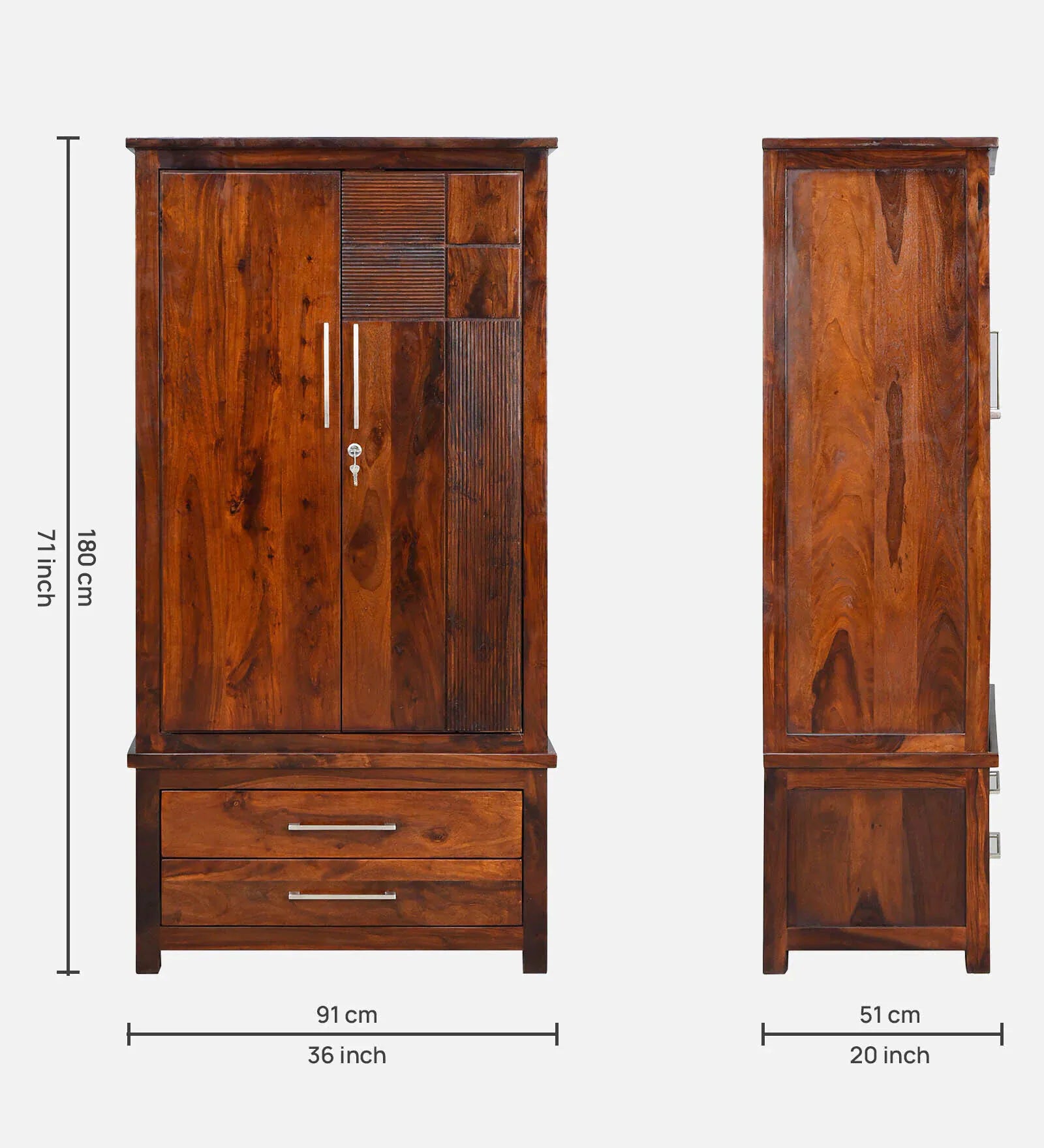 Crest 2 Door Wardrobe
