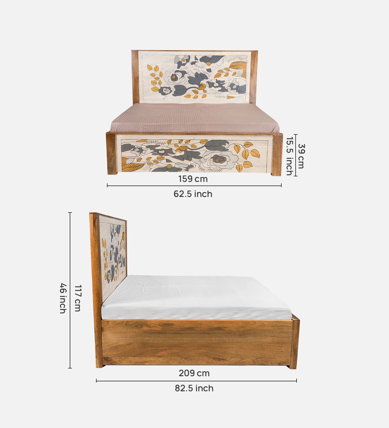 Ash Queen Size Bed