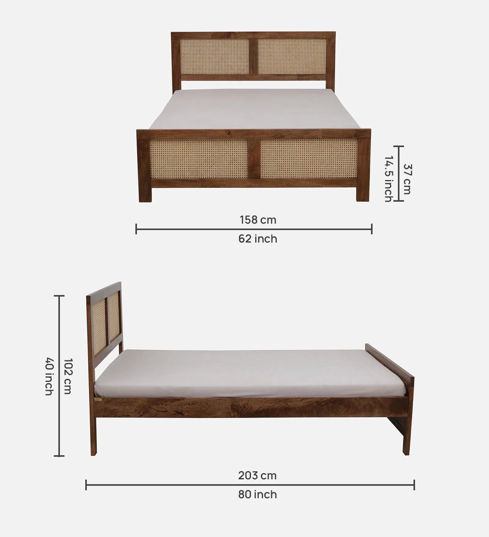 Rift Queen Size Bed