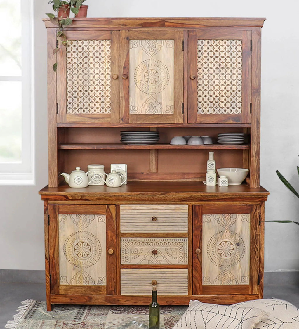 Nook Crockery Unit in Dual Tone Finish