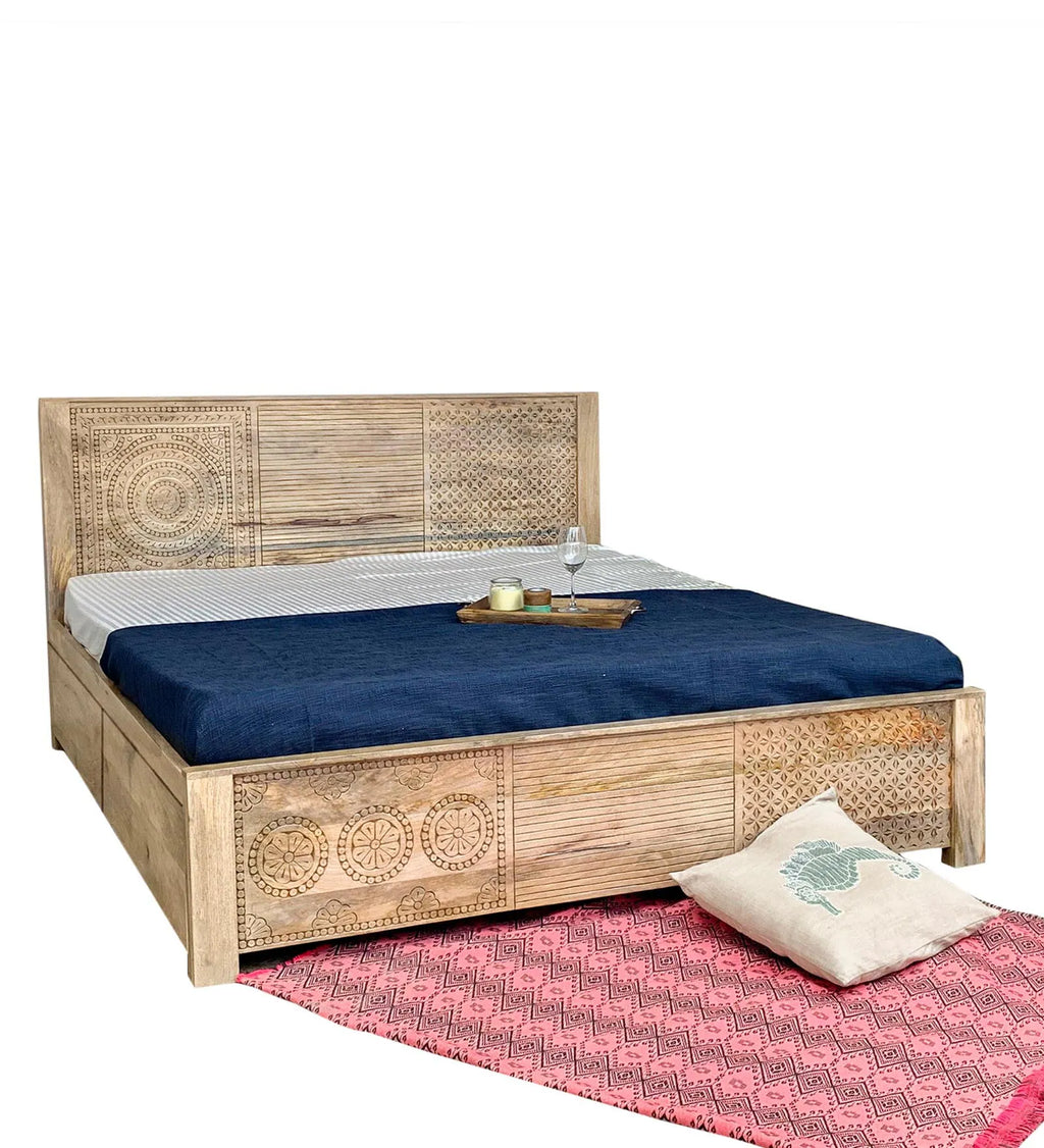 Loom Queen Size Bed With Drawer Storage