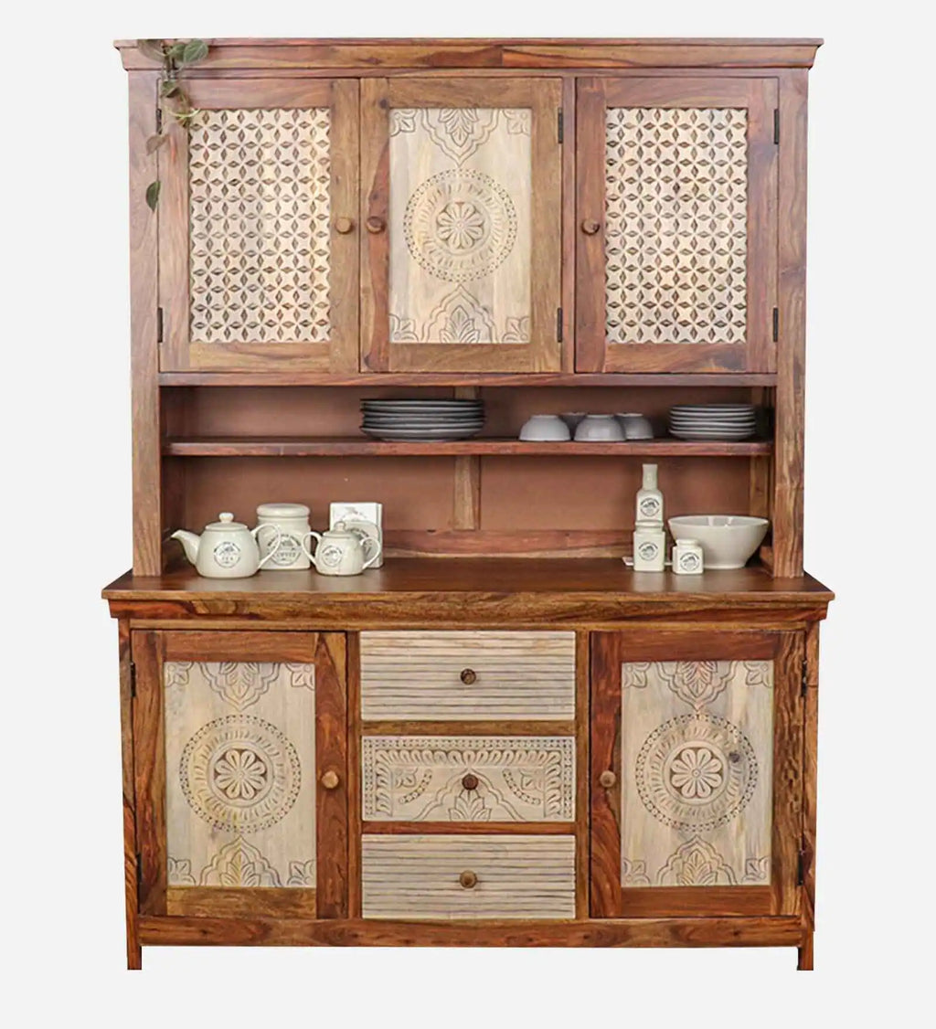 Nook Crockery Unit in Dual Tone Finish