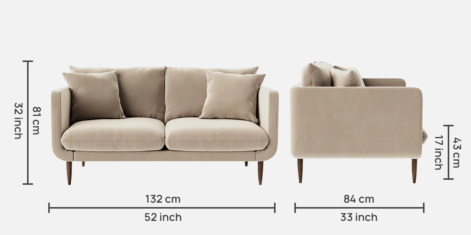 Rayon 2 Seater sofa
