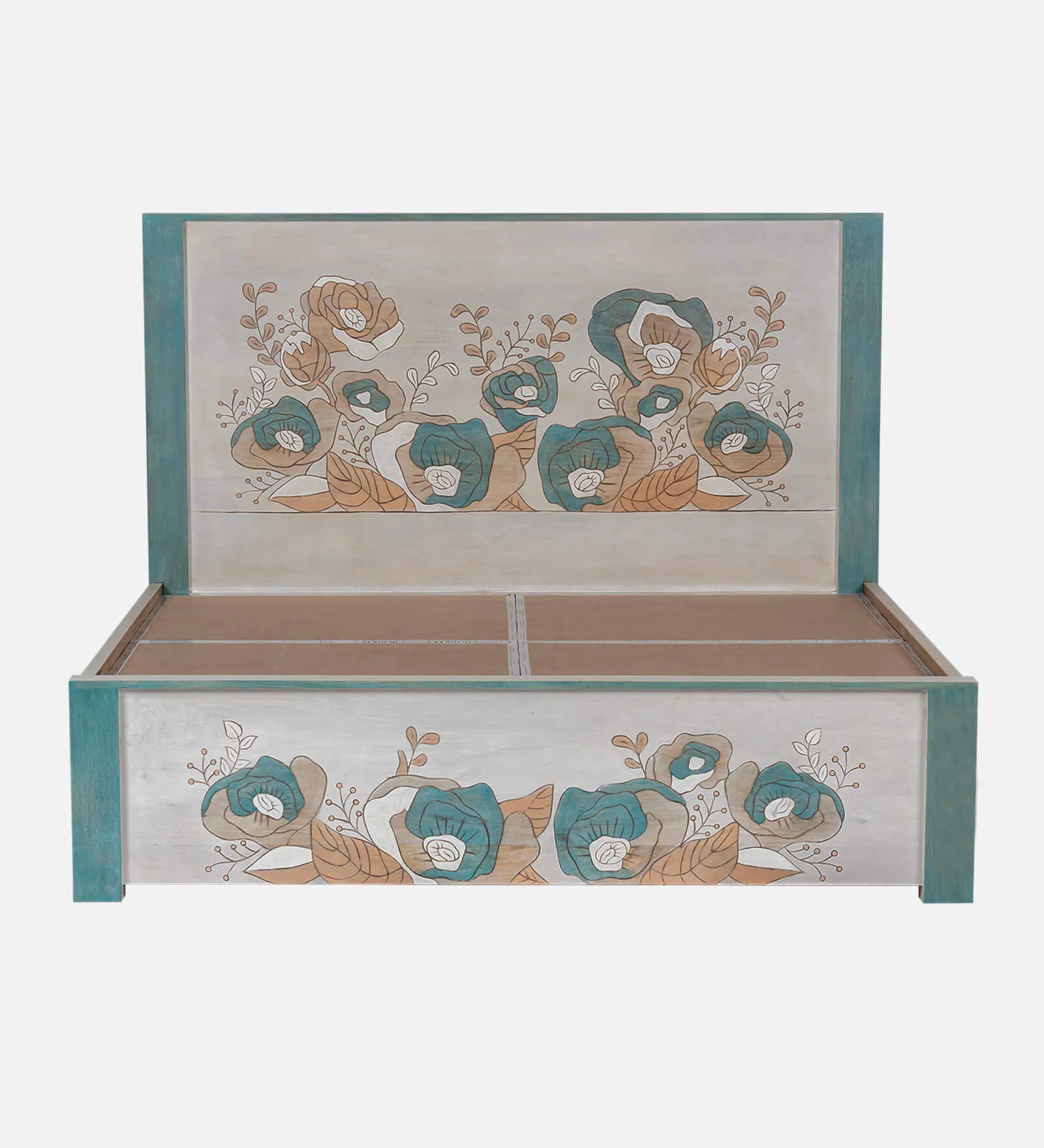 Brim Queen Size Bed With Box Storage